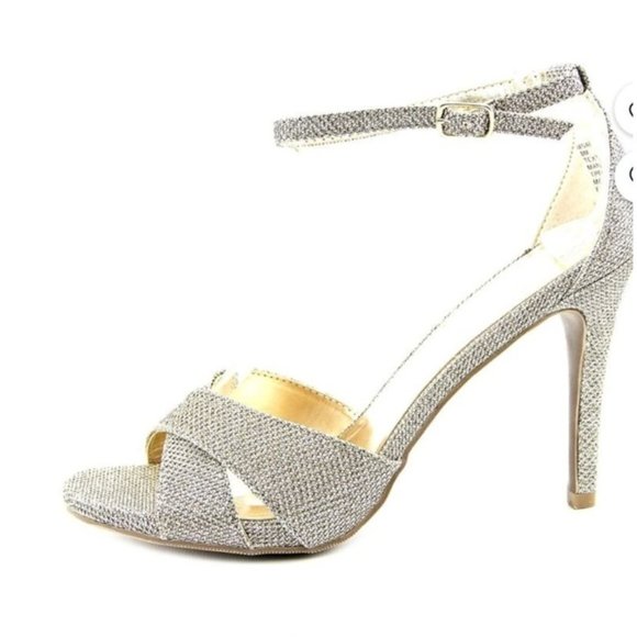 MICHAEL KORS D ORSAY GLITTERY OPEN TOE SANDAL NEW SIZE 9 - Picture 2 of 11